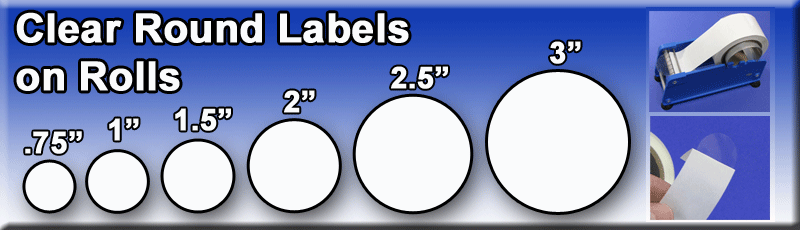 Clear Labels on Rolls www.ProfessionalLabel.com