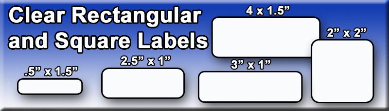 Clear Rectangular Labels www.ProfessionalLabel.com